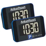 dnt 2er-Spar-Set Elektronische Parkscheibe ParkScreen, automatische Parkzeiteinstellung, Rückdisplay