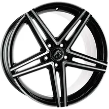 Damina Performance DM04 9,5 x 19 5 x 112 ET45 MB66,6 Schwarz Poliert