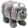 Mattel Minecraft Dennis der Wolf 20 cm Grau