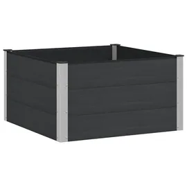 vidaXL Hochbeet 100 x 100 x 54 cm Schwarz
