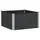 vidaXL Hochbeet 100 x 100 x 54 cm Schwarz