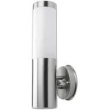 Licht-Erlebnisse Außenleuchte Edelstahl 33cm Ø8cm IP44 mit Bewegungsmelder silber
