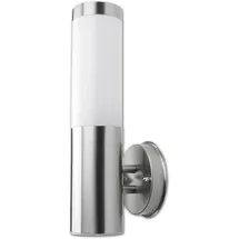 Licht-Erlebnisse Außenleuchte Edelstahl 33cm Ø8cm IP44 mit Bewegungsmelder silber