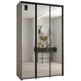 möbel kryspol Schwebetürenschrank Dakota 150 x 235,2 x 60 cm Schwarz