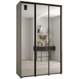 möbel kryspol Schwebetürenschrank Dakota 150 x 235,2 x 60 cm Schwarz