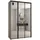 möbel kryspol Schwebetürenschrank Dakota 150 x 235,2 x 60 cm Schwarz