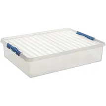 SUNWARE Q-Line Aufbewahrungsbox 80 x 50 x 18 cm 18-tlg. transparent blau