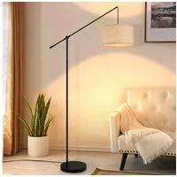 ZMH Stehlampe Wohnzimmer Bogenlampe Retro - Stehleuchte Schlafzimmer E27