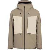 The Mountain Studio Herren 3L Hybrid Shell Jacke (Größe L, beige)