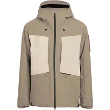 The Mountain Studio Herren 3L Hybrid Shell Jacke (Größe L, beige)