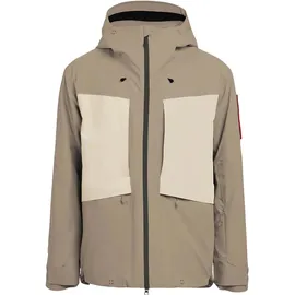 The Mountain Studio Herren 3L Hybrid Shell Jacke (Größe L, beige)