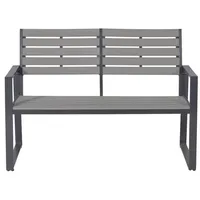 GMD Living Aluminium Gartenbank DETROIT, Parkbank, Sitzbank mit Arm-