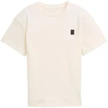 Tom Tailor T-Shirt TOM TAILOR, Jungen, Gr. 140, weiß (soft cream weiß), Single Jersey, Obermaterial: 100% Baumwolle, unifarben, oversize, Rundhals, Shirts T-Shirt, oversize, for Boys