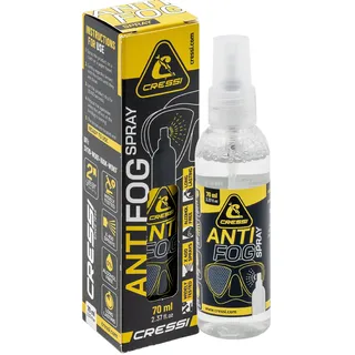 Cressi seit 1946 - Anti Fog Spray 70 ml für Tauchmasken und Schwimmbrillen, Transparent, 1 Stück à 70 ml, Unisex für Erwachsene