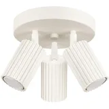 Sollux Lighting Deckenlampe 3 Flammig rund Aluminium beige
