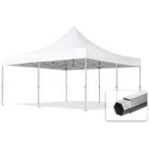 TOOLPORT Faltpavillon 5 x 5 m inkl. Seitenteile Weiß
