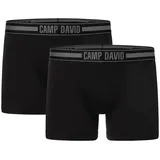 Camp David Boxershorts »casual« 2er Pack, mit elastischem Logo-Bund Gr. M,
