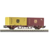 PIKO Güterwagen 27750 Containertragwagen DC 2x 20 St. MSC H0