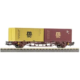 PIKO Güterwagen 27750 Containertragwagen DC 2x 20 St. MSC H0