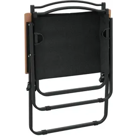 vidaXL Campingstuhl 2er Set Schwarz