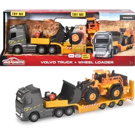 MAJORETTE Volvo Truck + Wheel Loader