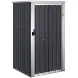 vidaXL Metallgerätehaus 0,88 x 0,89 x 1,61 m anthrazit