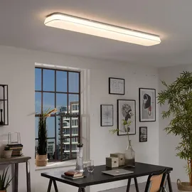 Brilo Di-Ka LED Deckenleuchte Rupa 48W weiß, dimmbar, warmweiß