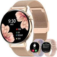 Betatree Smartwatch Damen mit Telefonfunktion Fitnessuhr 20 Sportmodi Schlaf Herzfrequenz Blutdruck Sprachassistent