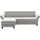 sit&more Ecksofa SIT & MORE "Glendale, L-Form", hellgrau, B:253cm H:84cm T:166cm, 100% Polyester, Sofas, Ecksofa, inkl. Kopfteilverstellung,wahlweise mit Vorziehsitz und Bettkasten