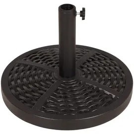 deluke Sonnenschirmständer FOLR 15kg Kunststoff Schwarz 32,2x45,5x45,5cm Sonnenschirmhalter Ständer für Sonnenschirme