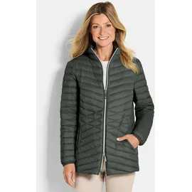 GOLDNER Herbstjacke mit Daunen, Stehkragen", in khaki | Gr.: 50,