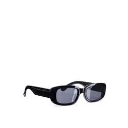 Sonnenbrille LSCN BY LASCANA, Damen, schwarz, unifarben, modisch, Brillen, Rectangular-Look, Damenbrille mit UV Schutz