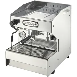 GastroHero Espressomaschine MILANO 1 GR Automatik I Siebträgermaschine mit Pre-Infusion, Edelstahl-Gehäuse, Wasserzufuhr I Made in Italy