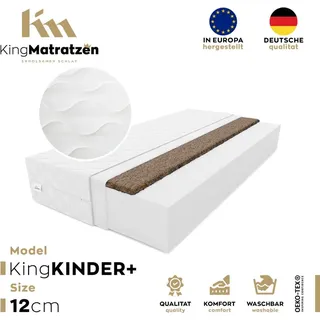 king matratzen Kindermatratze babymatratze babybett matratze kokos H3/H4 KingKINDER PLUS 12 cm (Kinder Plus 80x160x12)