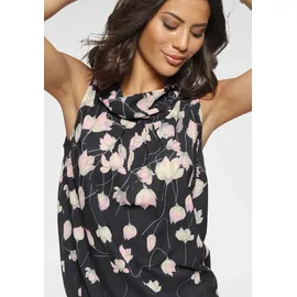 LAURA SCOTT Blusentop geblümt Rosa/Schwarz 42
