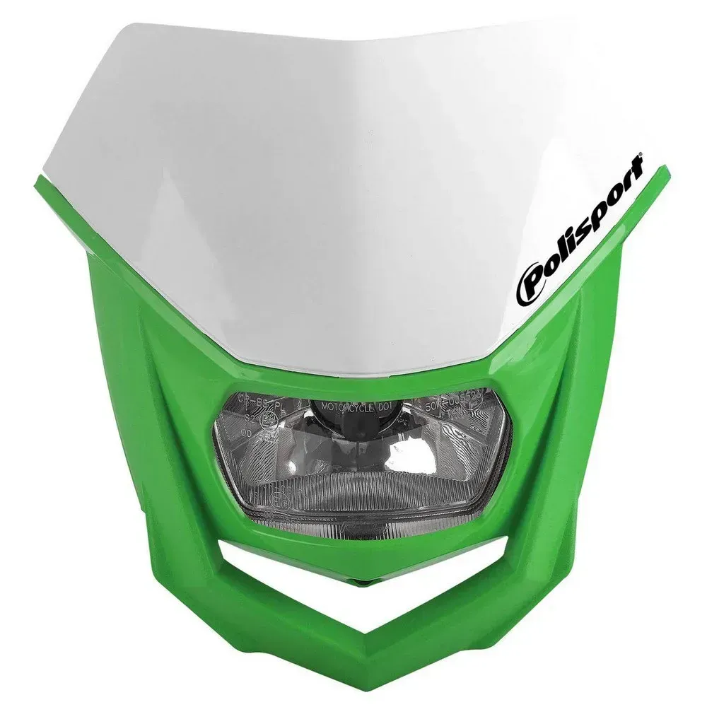 Polisport Halo Scheinwerfer - White / Green - One Size