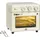 Homcom Minibackofen 20l 1400 W cremeweiß inkl. Backblech + Grillrost + Krümelblech + Frittierkorb