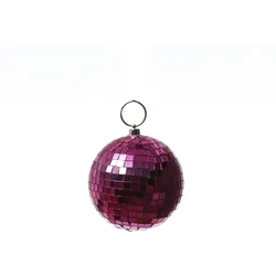 SATISFIRE Spiegelkugel 10cm pink Discokugel Mirrorball Party Disko Deko