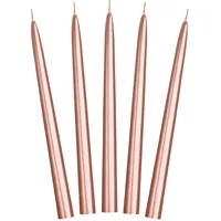 Partydeco Spitzkerze 24 cm roségold 10 St.