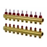 Danfoss FBH-Verteiler FHF-F 9 Kreise mit Durchflussanzeige