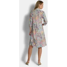 GOLDNER Sommerkleid Midikleid Patch-Muster Grün 54