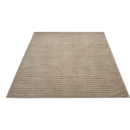 LeGer Home by Lena Gercke Teppich "Selma", beige, B:60cm H:19mm L:90cm, Kunstfaser, LEGER HOME BY LENA GERCKE, Teppiche, Teppich, Hoch-Tief-Struktur, Streifen Design, weich, Wohnzimmer, Schlafzimmer