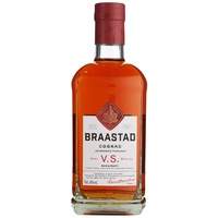 Braastad Cognac VS 40% vol. (1 x 0,7l) – Französischer Cognac mit frischem Charakter – Perfekt pur, in Cocktails, Aperitifs oder Longdrinks
