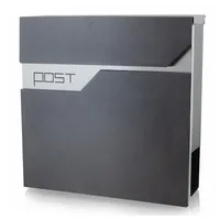 BITUXX Design Briefkasten MS-16442 Anthrazit inkl. Zeitungsfach