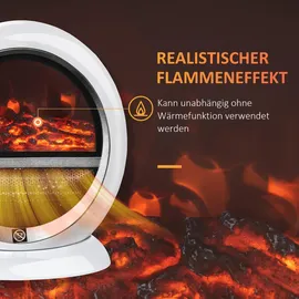 Homcom Standkamin Weiß