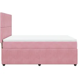 vidaXL Boxspringbett 140 x 200 cm Rosa