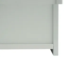 Mendler Spiegelschrank HWC-B19b, Badschrank Hängeschrank, 2 Regalböden hochglanz MVG-zertifiziert 70x60x16cm ~ grau
