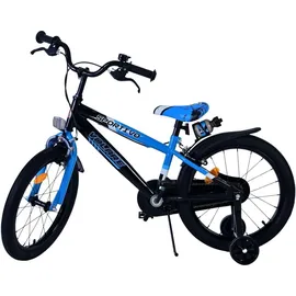 Volare Kinderfahrrad Rocky Fahrrad für Jungen 18 Zoll Blau Schwarz