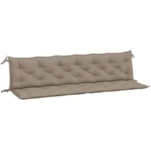 vidaXL Gartenbank-Auflagen 2 Stk. Taupe 200x50x7 cm Oxford-Gewebe
