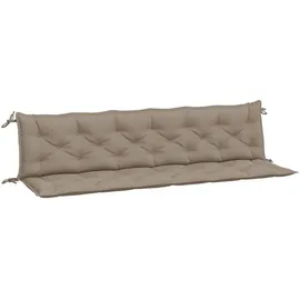 vidaXL Gartenbank-Auflagen 2 Stk. Taupe 200x50x7 cm Oxford-Gewebe